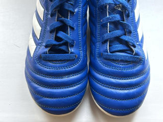 Vand ghete fotbal Adidas. Copii. Culoare Albastru