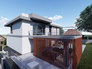 Proiect de casă modernă cu 4 dormitoare, S+P+E, 283.5 m2, Renovare/Arhitect/Inginer/Construcții foto 4