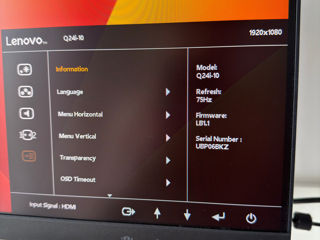 Lenovo Q24i-10 24' Monitor  IPS W-LED 100% sRGB 75Hz 250cd/m2 AMD Freesync VESA mount gaming foto 2