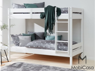 Cauţi pat pentru 2 copii. Patul Ara etajat din lemn e ideal! foto 1