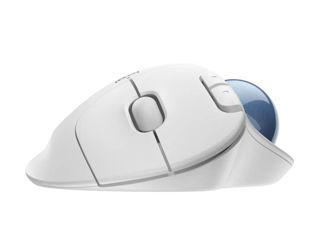 Wireless Trackball Mouse Logitech M575, Optical, 400-2000 Dpi, 5 Buttons, Bt/2.4 Ghz,1Xaa, White