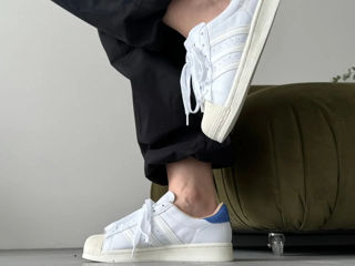 Adidas Superstar White/Blue Unisex foto 7