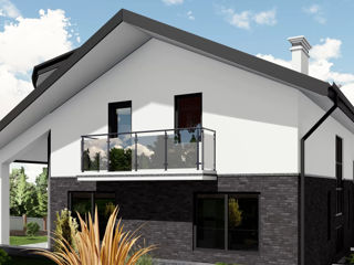 Proiect casă de locuit individuală modernă cu 2 niveluri S+P+E/ arhitectură/ proiecte/ construcții/ foto 4