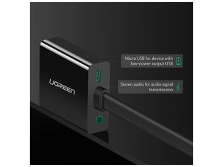 Convertor UGREEN HDMI la VGA + jack 3.5mm, 30 cm (Negru) foto 9