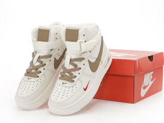 Nike Air Force 1 High Beige cu blana / с мехом