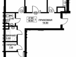 Apartament cu 3 camere, 87 m², Buiucani, Chișinău foto 4