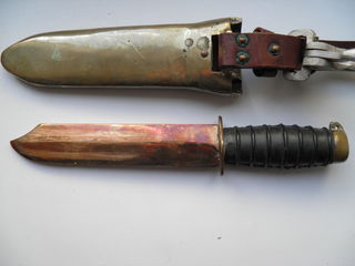 Нож тяжелого водолаза бронза берил,нож подрывника.подводное ружье,пневматика foto 1
