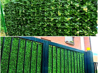 Panouri de perete verzi artificiale/Искусственные зеленые стеновые панели. foto 9