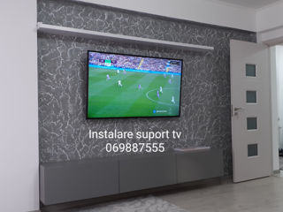 Montare suport tv,instalare tv pe perete/tavan foto 10