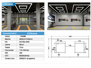 Hexagon led detailing led tavane foto 8