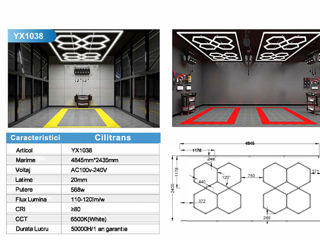 Hexagon led detailing led tavane led