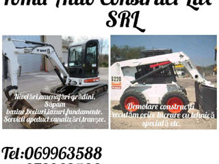 Excavator, Bobcat, Compactor, Auto basculantă, Materiale de construcții la comandă. foto 9