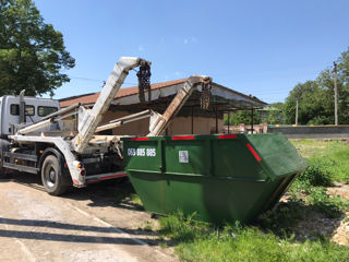 Evacuarea deseurilor de constructie / Evacurea gunoiului container 8m3 / Вывоз строительного мусора