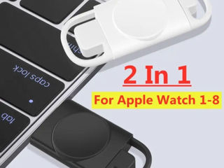 Apple watch charger cu port USB și port type c foto 4