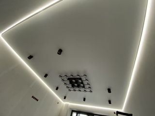 Натяжные потолки + дизайн + освещения tavane extensibile + design + iluminatie foto 5