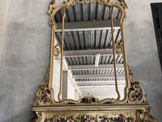 Oglindă cu consolă vintage