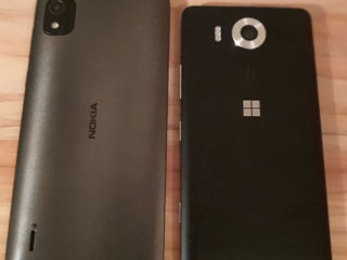 2 телефона Microsoft Lumia 950 and Nokia C2 2nd edition фото 0