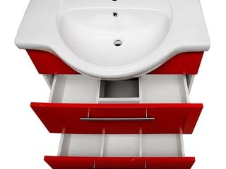 Шкаф с умывальником для ванны Burgas RED 85 см KF 4485 foto 1