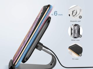 Wireless Charger Stand Беспроводная зарядка Suport telefon foto 4