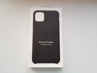 Apple iPhone 11 Pro Max Leather Case - Black foto 1