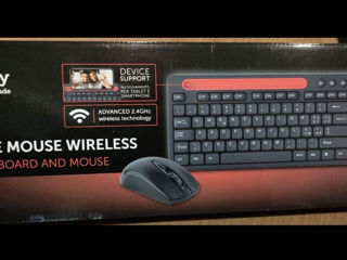 Wireless keyboard & mouse.