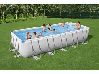 Bestway Piscina Power Steel 640x274x132cm, 19281L, metal carcas foto 1