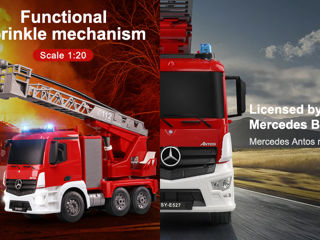 Радиоуправляемая пожарная машина Mercedes-Benz Actros foto 6