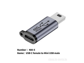 Adapter. Адапреры, переходники, Micro USB, female, male, USB-C, Lightning, Mini USB. foto 7