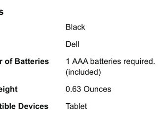 Dell Active Pen Pn350m, Black (dell-pn350m-bk) foto 9