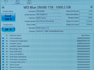 4150MB/s (1TB SSD) Western Digital Blue SN580 Nou / New / Новый foto 4