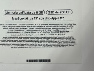 MacBook Air 13.6inci M2 8/256gb midnight Garantie 1an foto 3