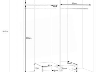 Dulapuri Fortuna Econobox cu latimea de: 80; 90; 120; 133; 160; 180 - la cele mai bune preturi foto 10