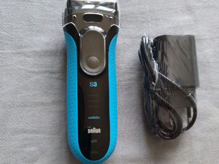 Электробритва Braun Series 3 3040s ProSkin WetDry, MicroComb, черный/синий. Новоя. Торг foto 2