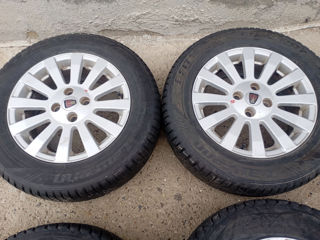 Диски с зимними шинами 195/65, R15, 4x100, Ц.О 56 ! foto 3