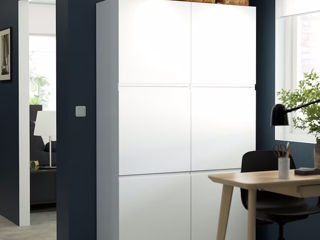 Dulap de depozitare combinat în oficiu, modern și stilat IKEA (alb)