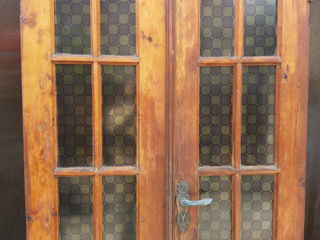 Дешего!!! Дверь двойная из дерева, твердой породы без коробки. Размеры 2,04 x 1,12 Usi calitative di
