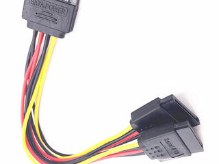 Id-172: SATA Male To 2 Female Connector SATA 1 to 2 - Тройник SATA на 2 х SATA коннектор Переходник foto 7