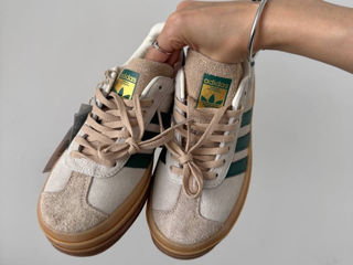 Adidas Gazelle Bold Platform Cream Green premium foto 8