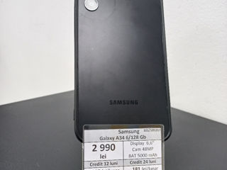 Samsung Galaxy A34 6/128 GB.  2990 lei foto 1