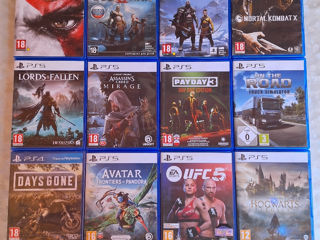 Диск Ps5 Ps4 Days Gone Resident Evil Village, Cod GOW GTA5 GT Rayman Spiderman.. Ps Plus, Ea Play