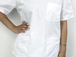 Bluza medicală panacea - alb / panacea медицинская рубашка - белый foto 2
