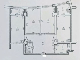 Apartament cu 3 camere, 93 m², Ciocana, Chișinău foto 3