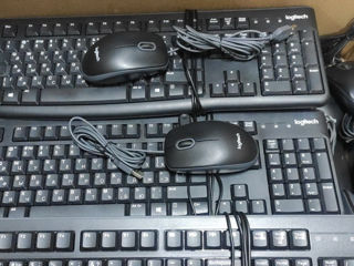 Комплект Logitech клавиатура+мышка - 200 лей foto 1