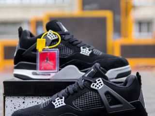 Nike Air Jordan 4 Retro Black Canvas cu blana / с мехом foto 2