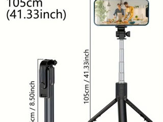 Selfie stick cu telecomanda Bluetooth foto 4