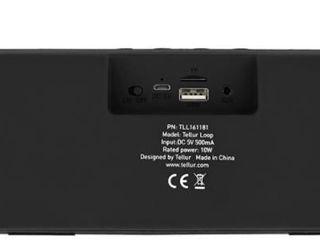 Колонка портативная Bluetooth Tellur TLL Loop, Black новая в упаковке foto 3