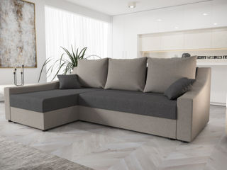 Canapea de colț elegantă și confortabilă