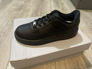 Ghete Nike Force 1 Low EasyOn Little Kids' Shoes - Black