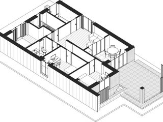 Casă de locuit individuală cu 2 niveluri S+P/stil modern/arhitecutră/3D/renovări/planuri/construcții foto 5