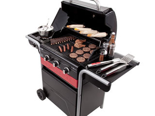 Gratar Grill pe gaz si carbuni hibrid Char-Broil Gas2Coal 2.0 330 cu 3 arzatoare foto 11